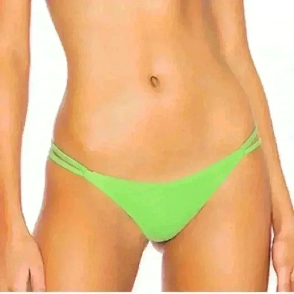 Lovers + friends lime green bikini bottoms sz medium M